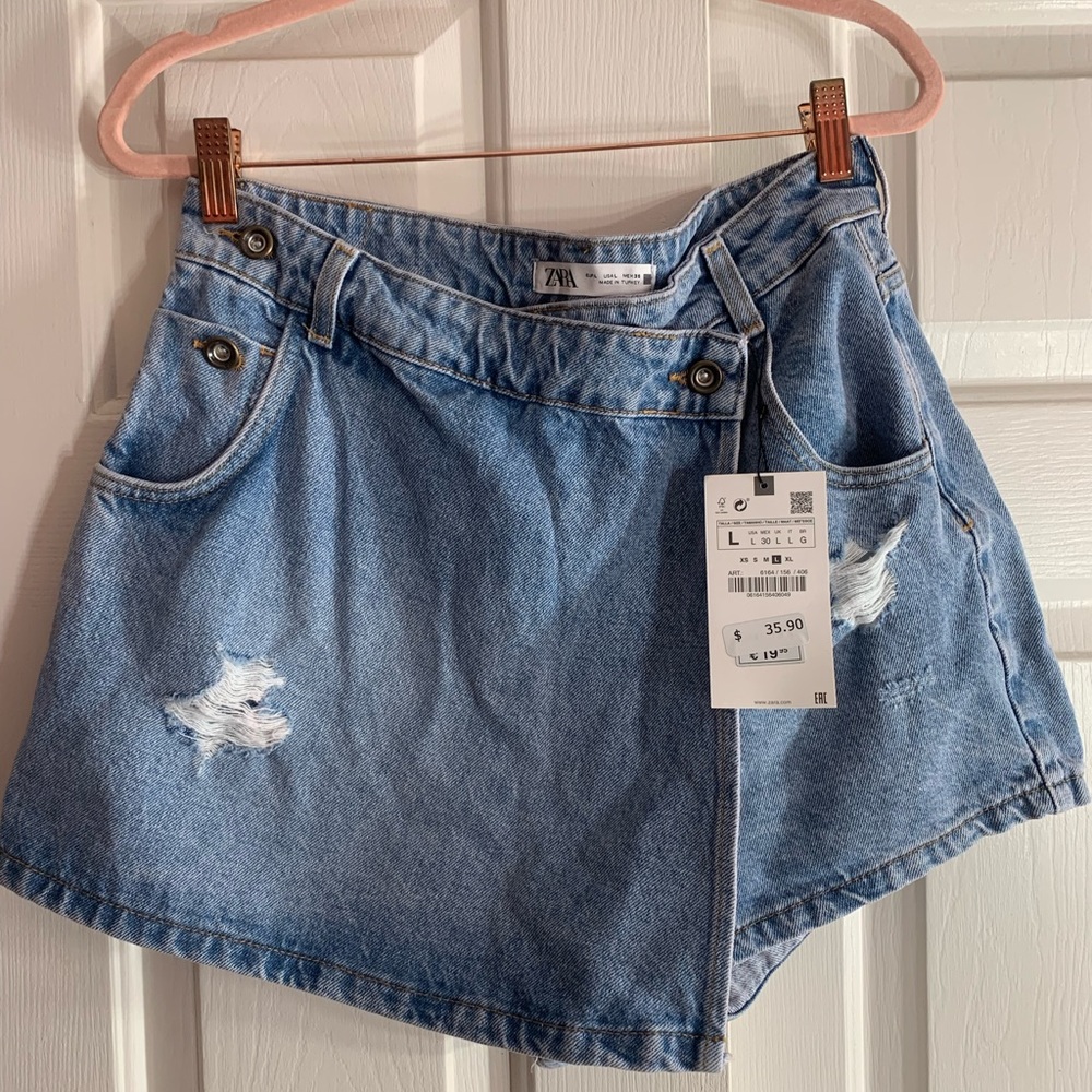Zara Denim Skort